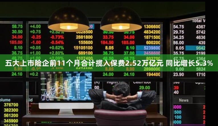 五大上市险企前11个月合计揽入保费2.52万亿元 同比增长5.3%