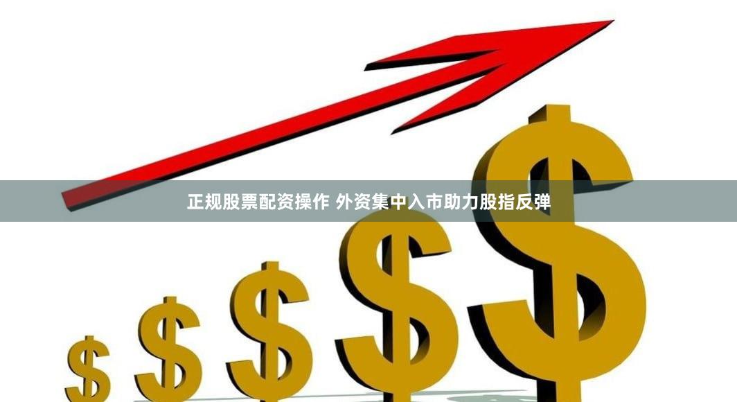 正规股票配资操作 外资集中入市助力股指反弹