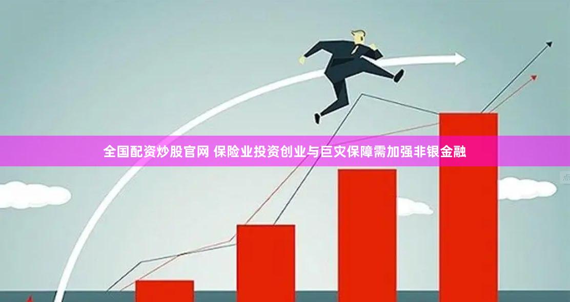 全国配资炒股官网 保险业投资创业与巨灾保障需加强非银金融