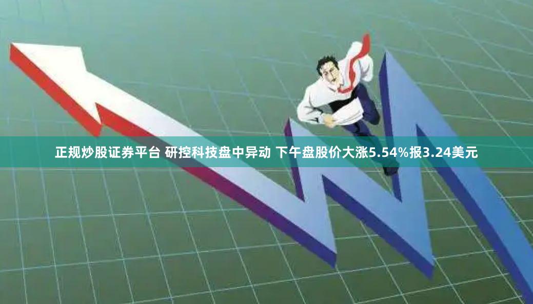 正规炒股证券平台 研控科技盘中异动 下午盘股价大涨5.54%报3.24美元