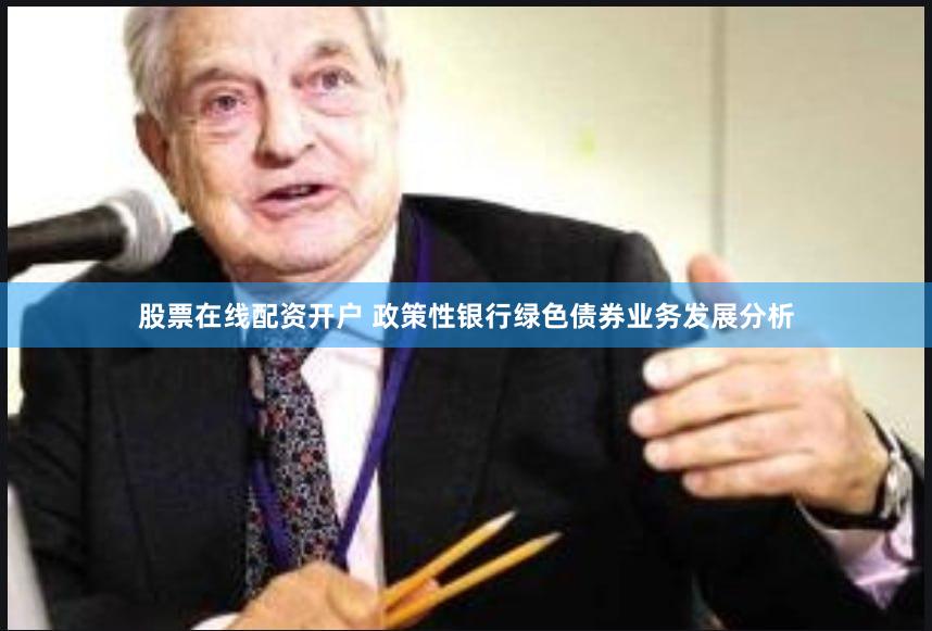 股票在线配资开户 政策性银行绿色债券业务发展分析