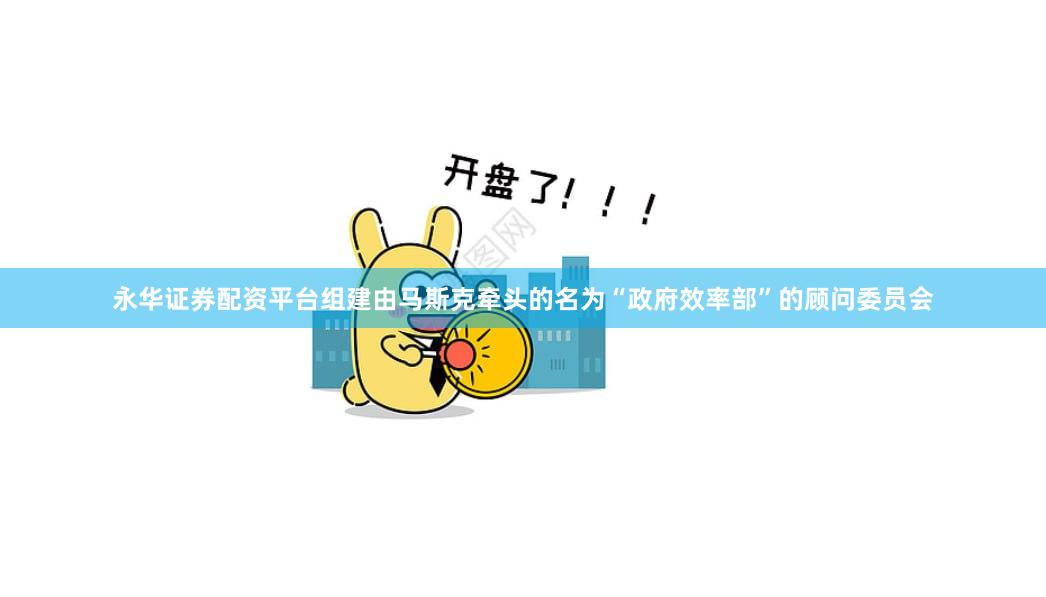 永华证券配资平台组建由马斯克牵头的名为“政府效率部”的顾问委员会